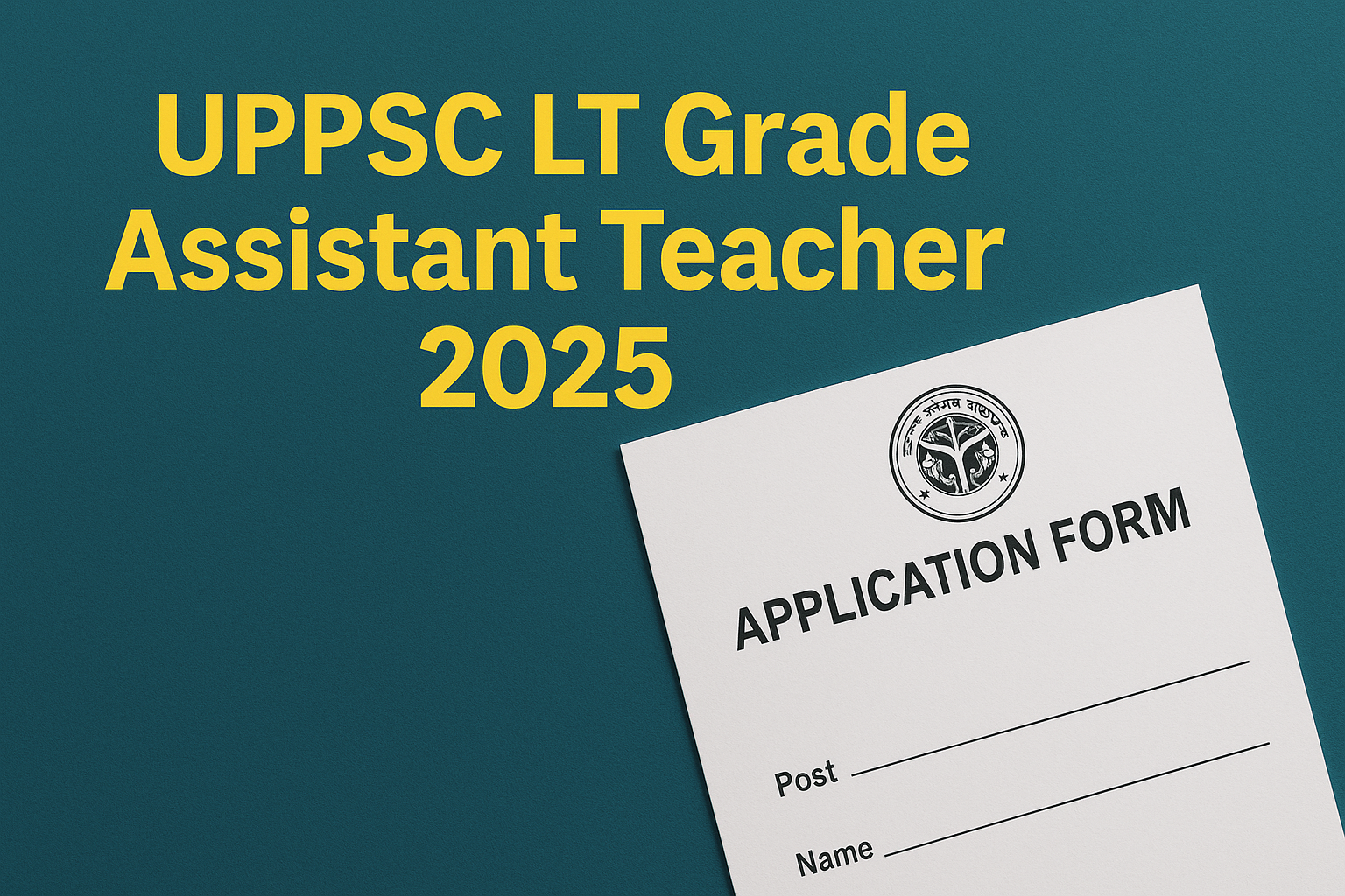 UPPSC LT Grade 2025 Recruitment Notification