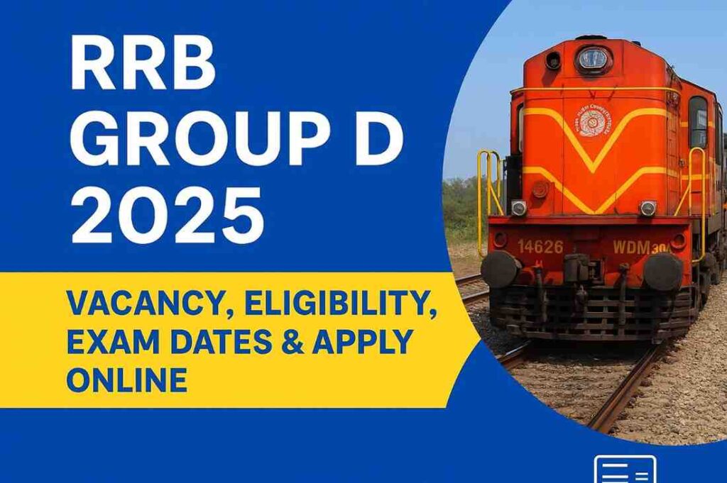 RRB Group D 2025 notification, syllabus, and exam pattern details for railway job aspirants in India.