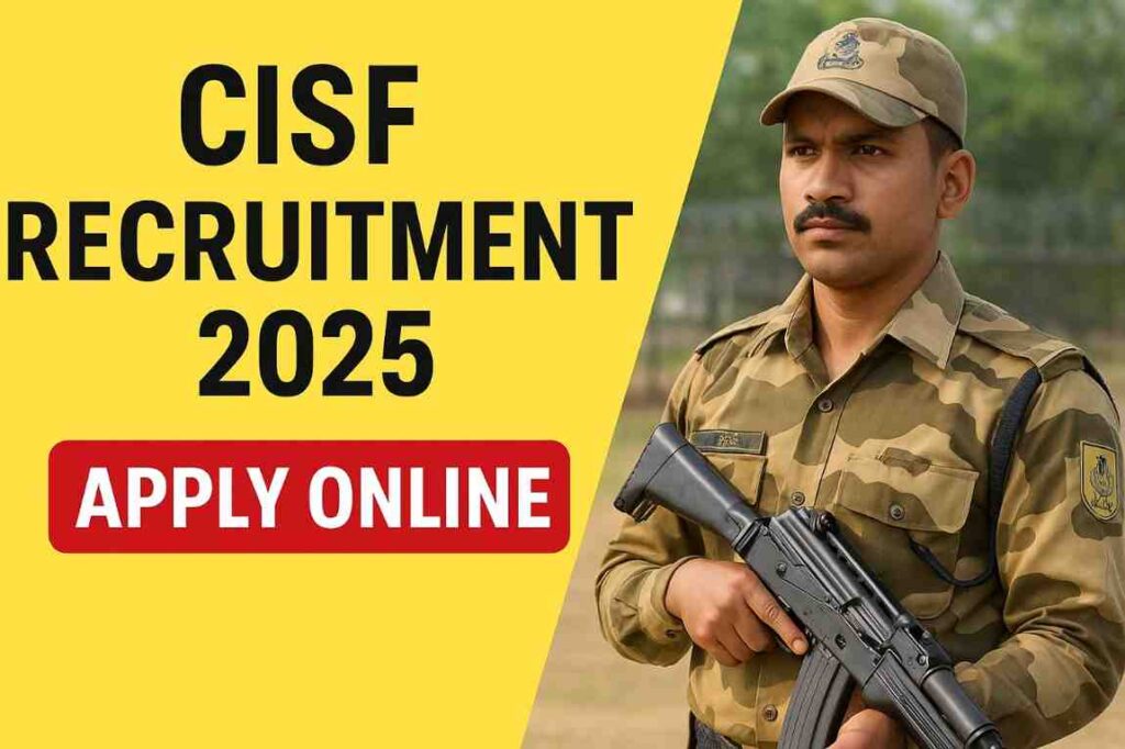 CISF Recruitment 2025 Apply Online