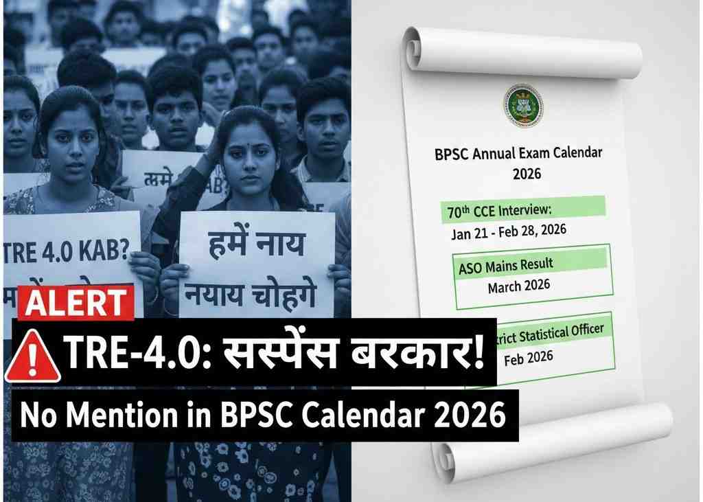 BPSC Annual Exam Calendar 2026 News Update for TRE 4.0 and 70th CCE.