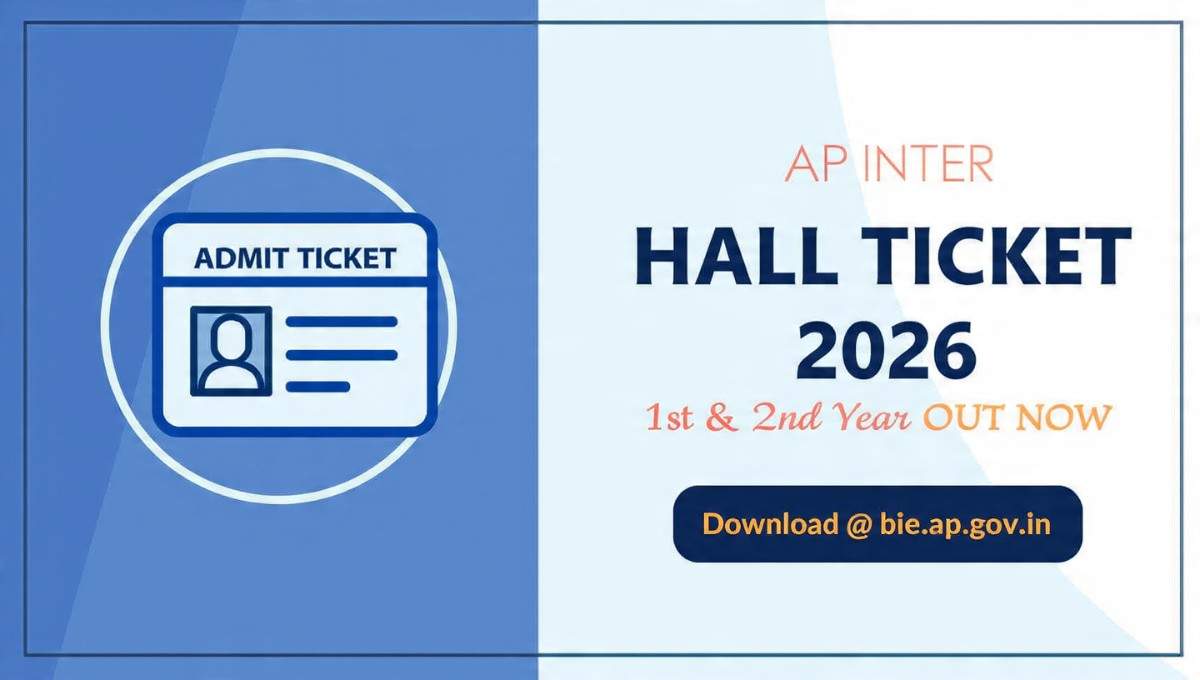 AP Inter Hall Ticket 2026 Download Link BIEAP 1st 2nd Year Admit Card