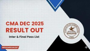 CMA Dec 2025 Result OUT - ICMAI Intermediate and Final Merit List icmai.in